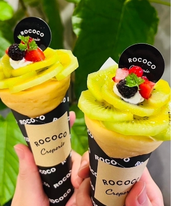 キウイクレープ・キウイクレープパフェ